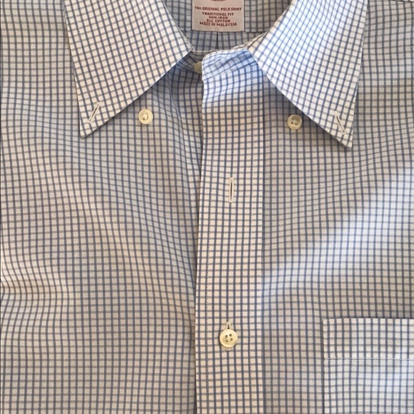 SOLD on eBay 2 Mens Brooks Brothers Short Sleeve Shirts Neck 15 - Picture 2 of 5